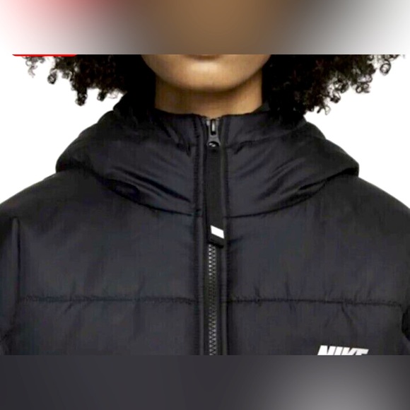 Brand New - Nike Sportswear Therma Repel Hooded Puffer Jacket Black - Picture 4 of 8